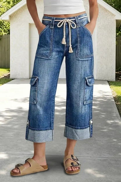 Novella Trecastelli™ Wide Leg Cargo Pants for Everyday Comfort