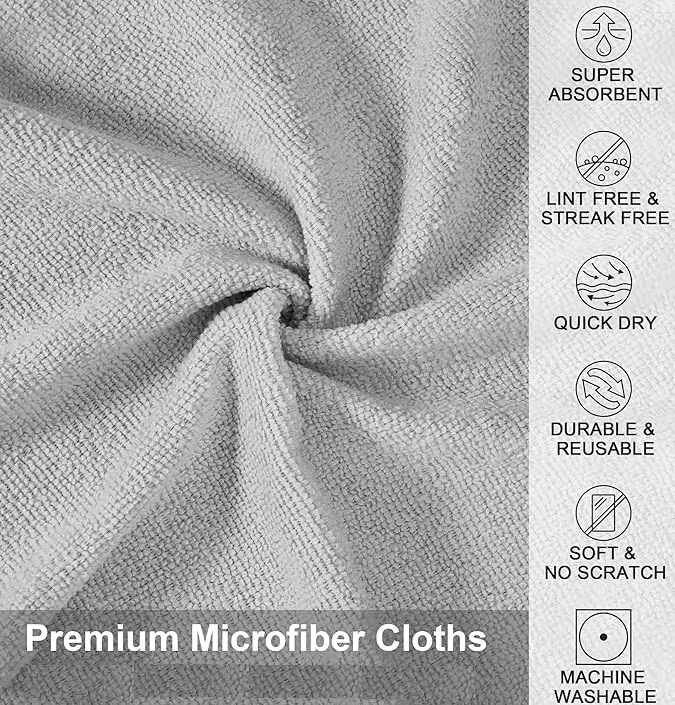 OdorLuxe™ Reusable Microfiber Cloths