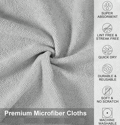 OdorLuxe™ Reusable Microfiber Cloths