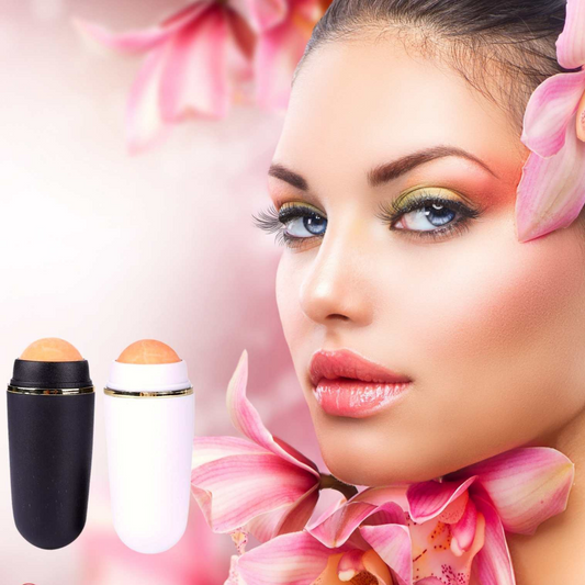HerbaBeauty™ Gentle facial roller against sebum and sweat | Smooth skin anytime, anywhere!