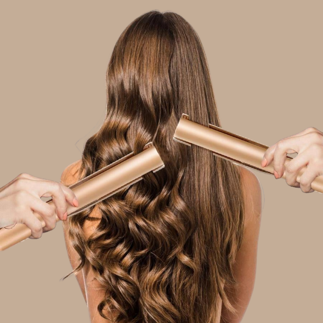 TwistLine™️ 2 in 1 curling iron and hair straightener