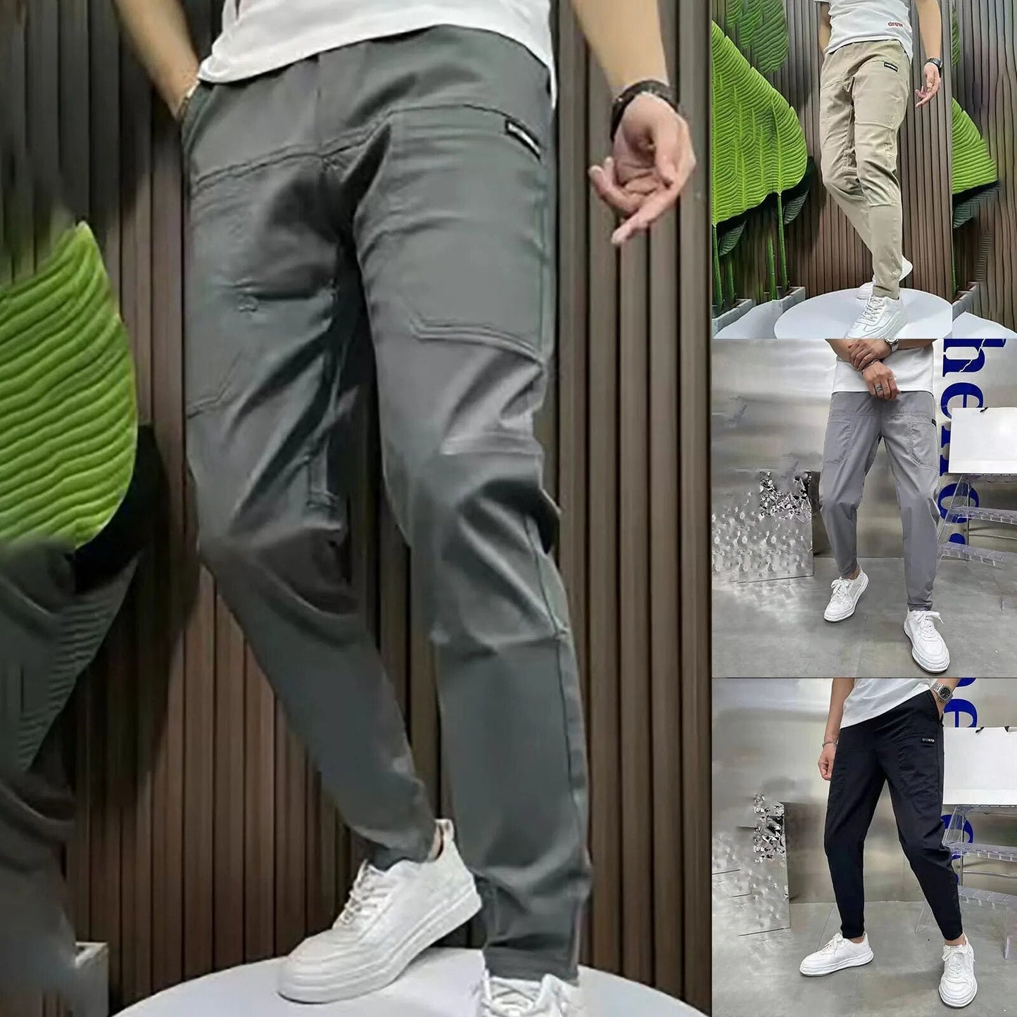 Henry Charlois™️ Comfortable stretch cargo pants