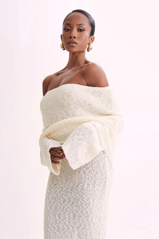 Pia Furlan™ Long elegant off-shoulder dress