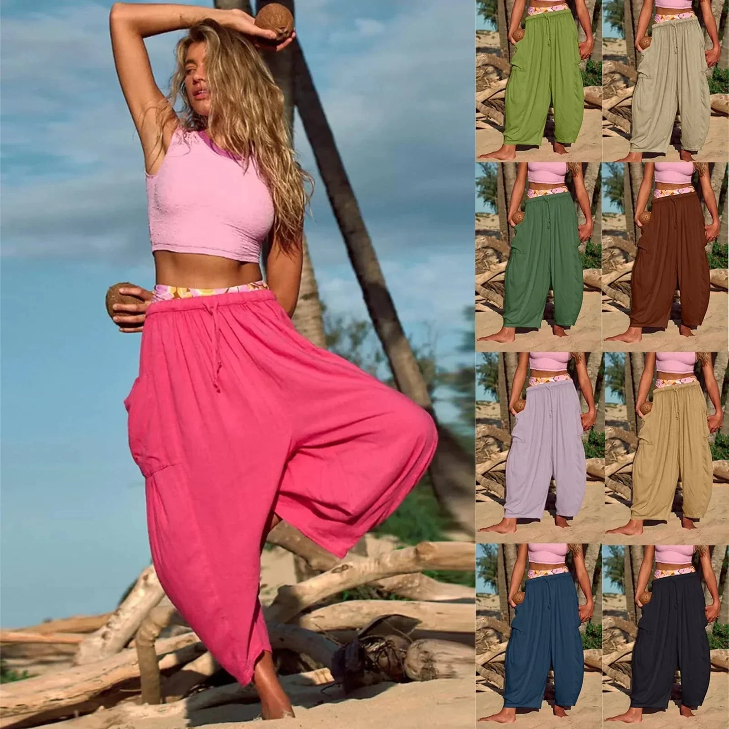 Quin™ Plus size summer trousers