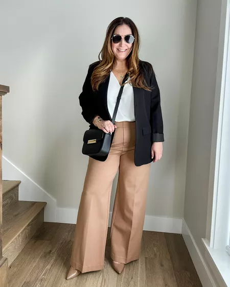 Ramona Cala™ Wide leg trousers with button for tummy control