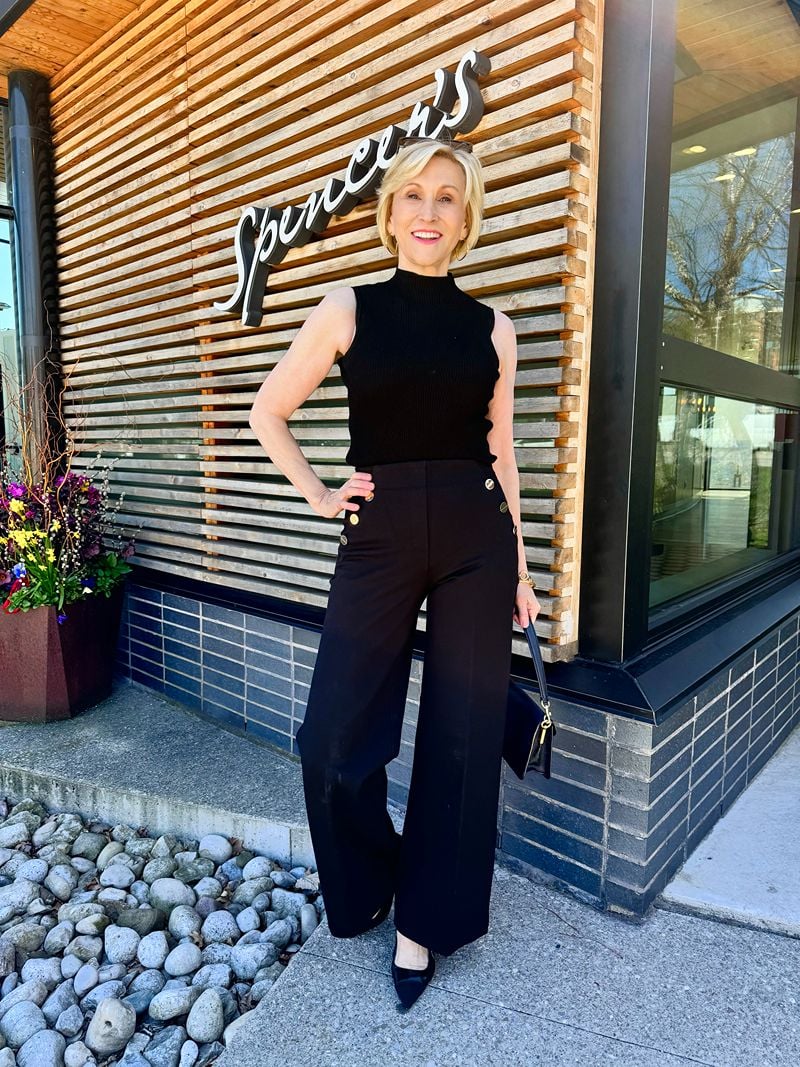 Ramona Cala™ Wide leg trousers with button for tummy control