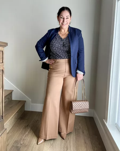 Ramona Cala™ Wide leg trousers with button for tummy control