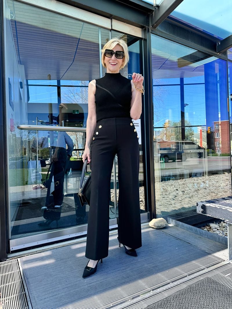 Ramona Cala™ Wide leg trousers with button for tummy control