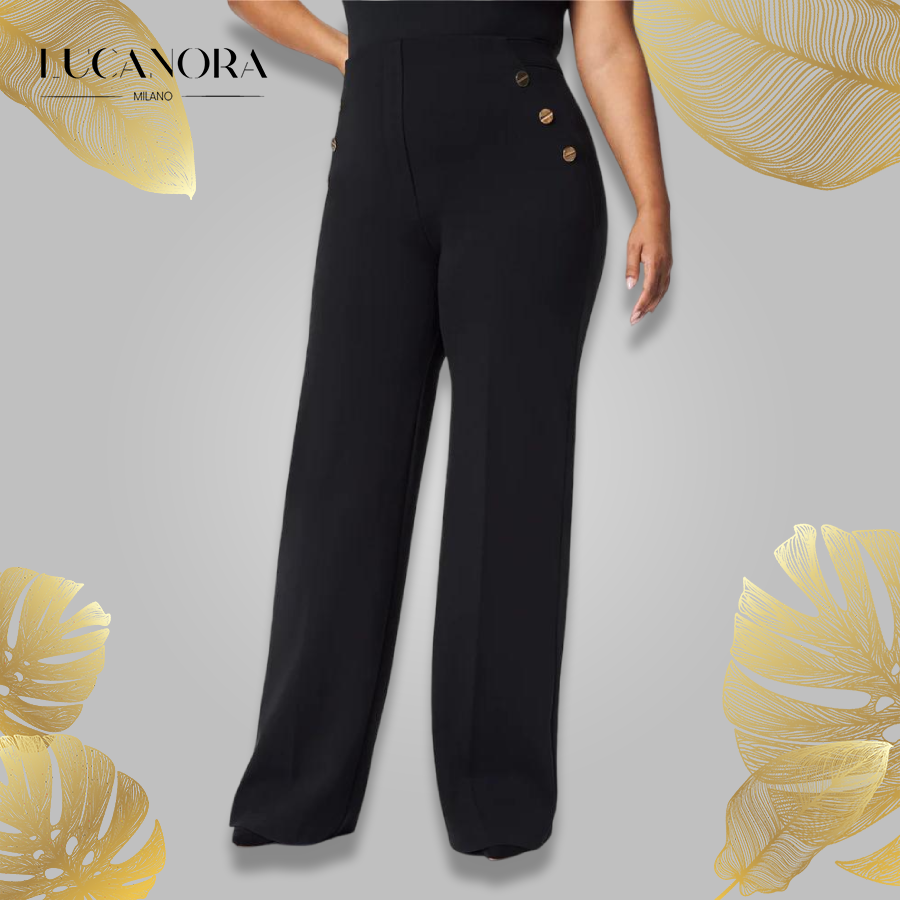 Ramona Cala™ Wide leg trousers with button for tummy control