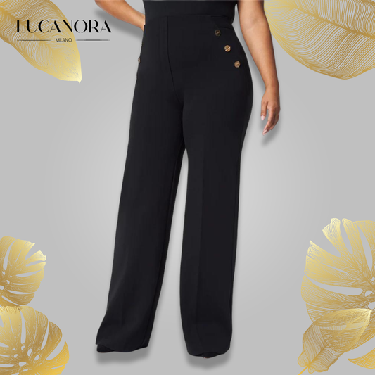 Ramona Cala™ Wide leg trousers with button for tummy control