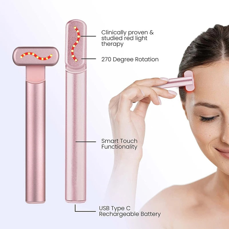 SkinWave Pro+™️ EMS skin care tool for red light therapy