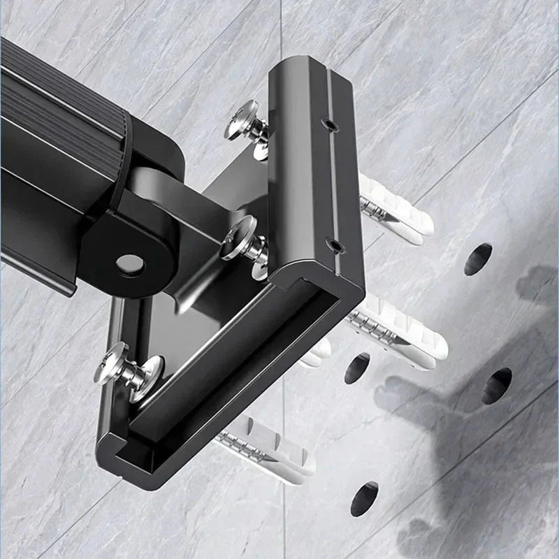 RetractRack™️ Pull-out wall clothes hanger with suction cup
