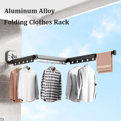RetractRack™️ Pull-out wall clothes hanger with suction cup