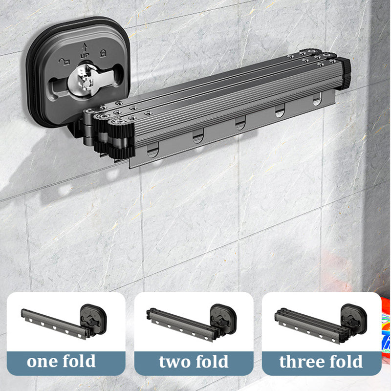RetractRack™️ Pull-out wall clothes hanger with suction cup