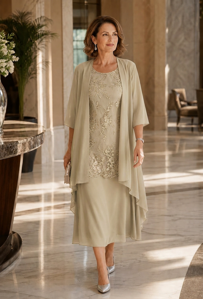 Rina Donadelli™ Coordinated Skirt Set for Effortless Elegance