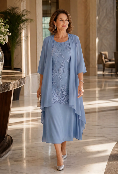 Rina Donadelli™ Coordinated Skirt Set for Effortless Elegance