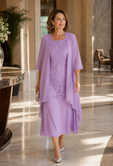 Rina Donadelli™ Coordinated Skirt Set for Effortless Elegance