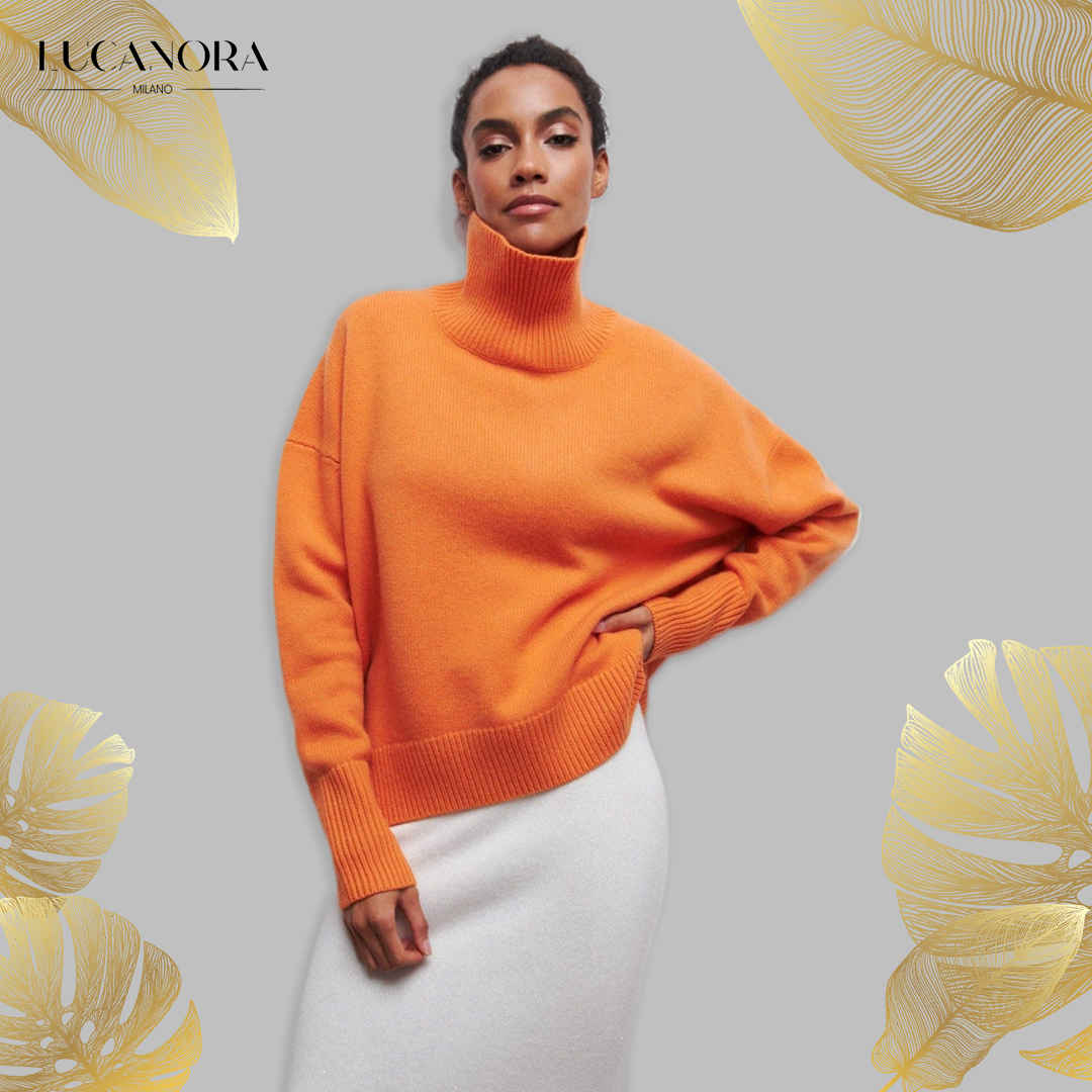 Rita™ Fashionable, warm turtleneck sweater