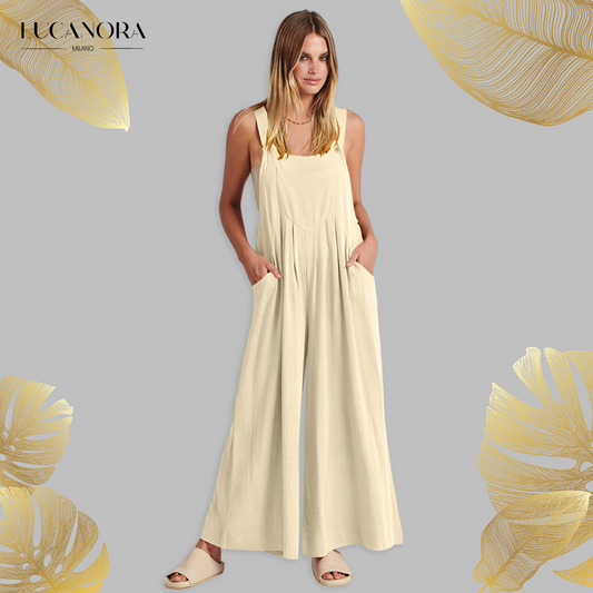 Rosabella Rizzo™️ Sleeveless Jumpsuit with Wide Legs