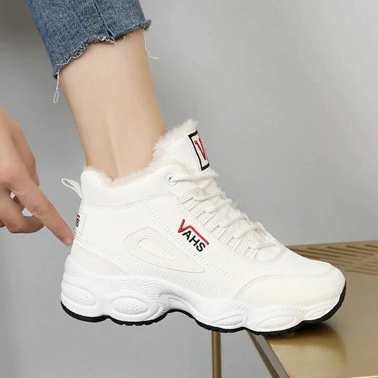 VAHS Fashion™ Fashionable winter fleece walking sneakers