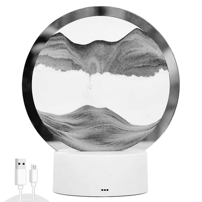 AtmoScape™ Colorful LED Hourglass Art Frame Lamp