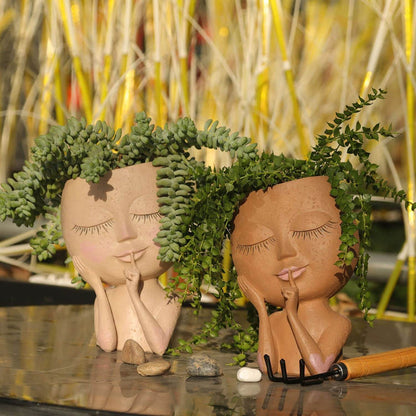 Botanica™ Flower pot with a face