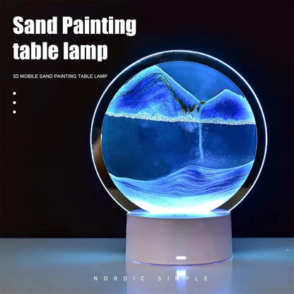 AtmoScape™ Colorful LED Hourglass Art Frame Lamp