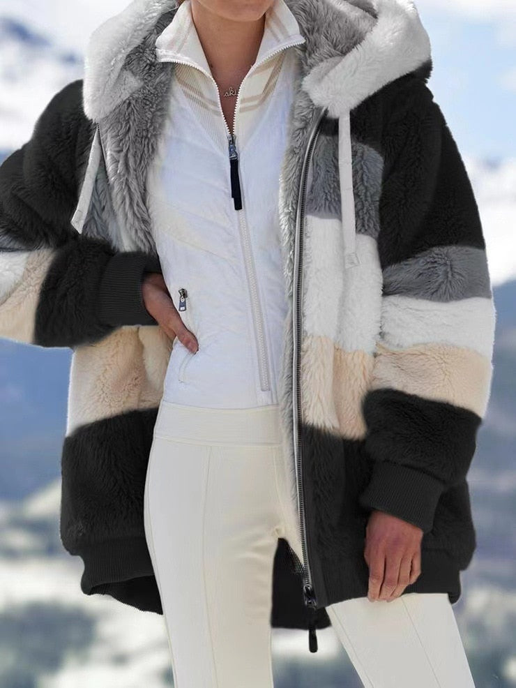 Bella Chaud™ Very comfortable, soft striped jacket