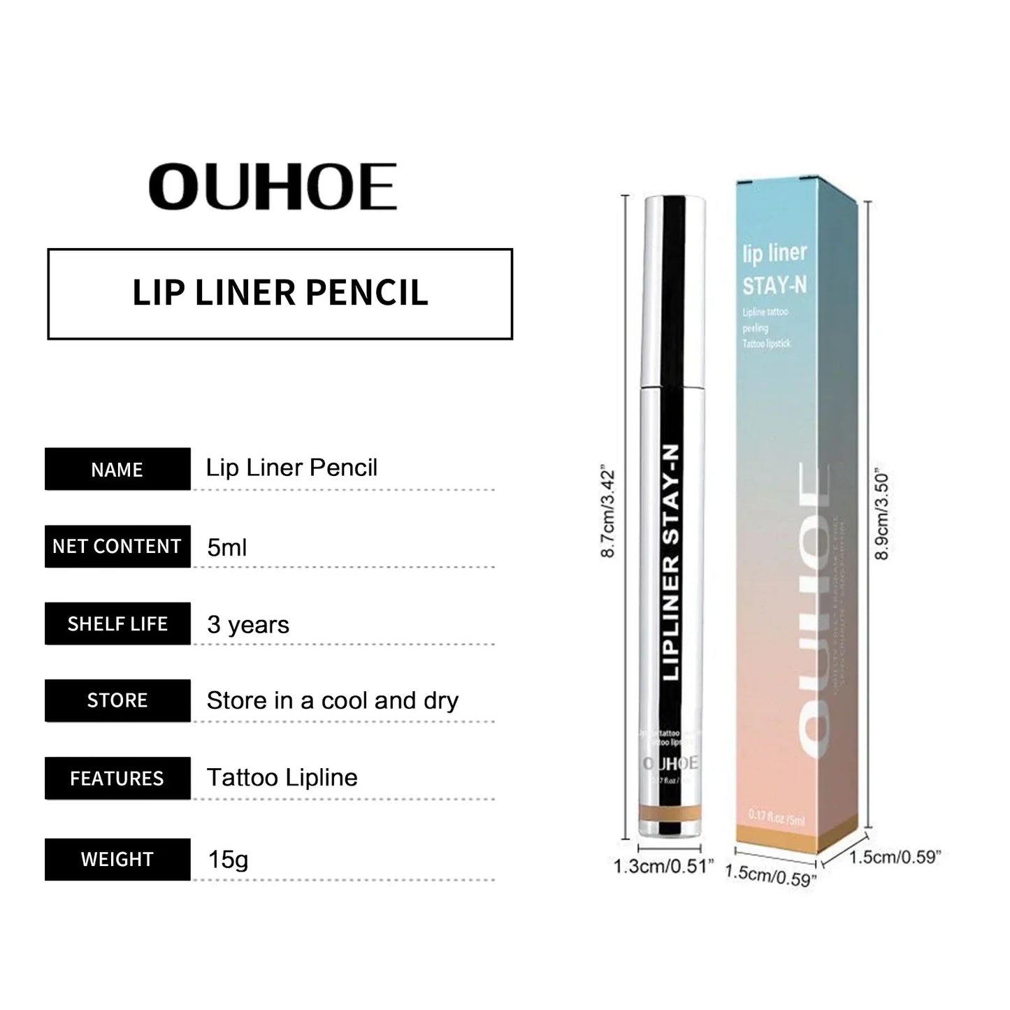 OUHOE Kiss™️ Lip liner that peels off