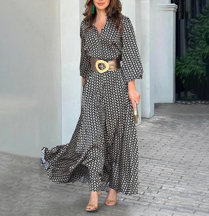 Carlotta™ Elegant long dress in retro style