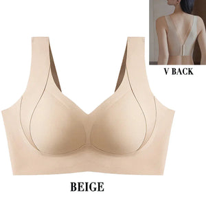 Beige V back
