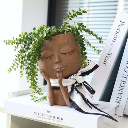 Botanica™ Flower pot with a face