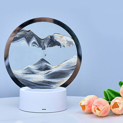 AtmoScape™ Colorful LED Hourglass Art Frame Lamp