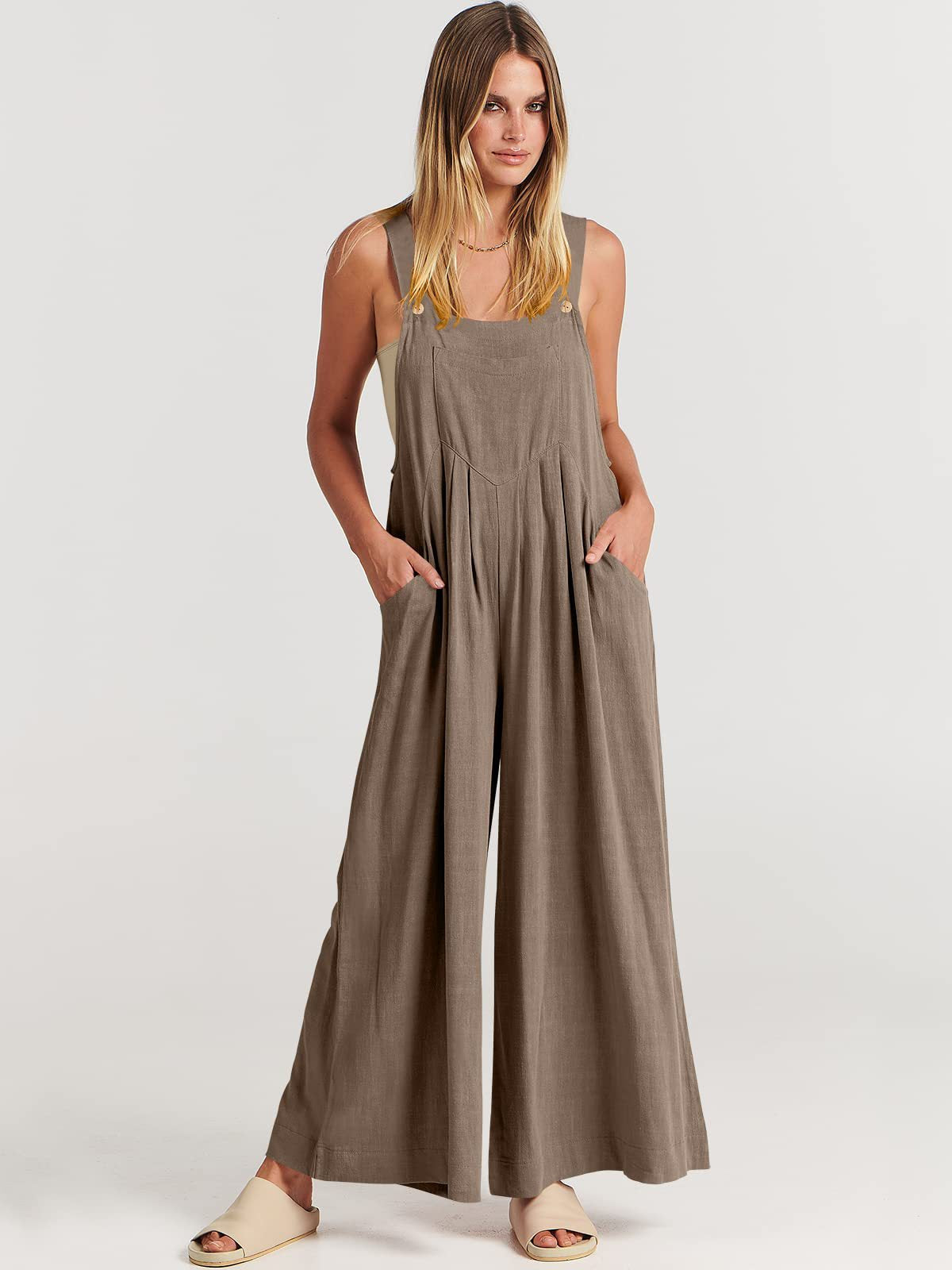 Rosabella Rizzo™️ Sleeveless Jumpsuit with Wide Legs