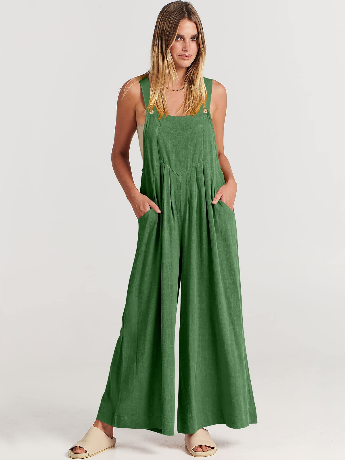 Rosabella Rizzo™️ Sleeveless Jumpsuit with Wide Legs