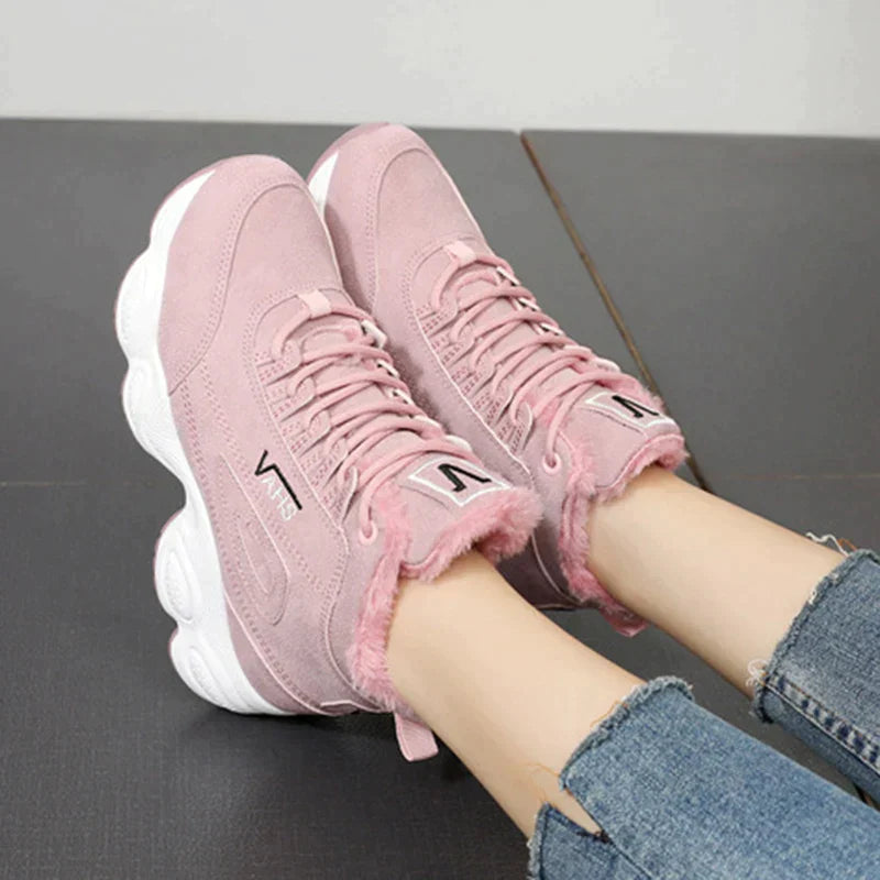VAHS Fashion™ Fashionable winter fleece walking sneakers