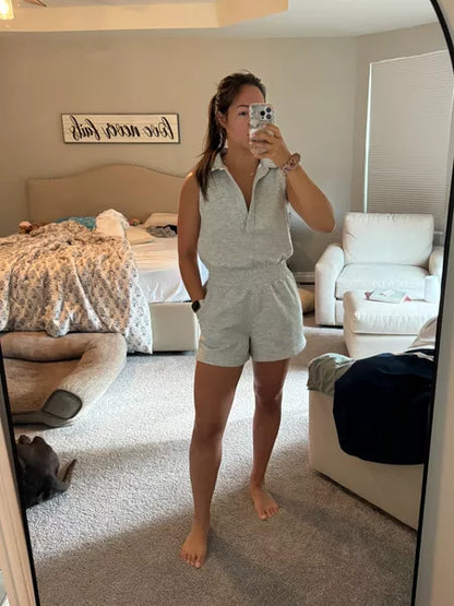 Sabina Vano™ Knit Polo Romper