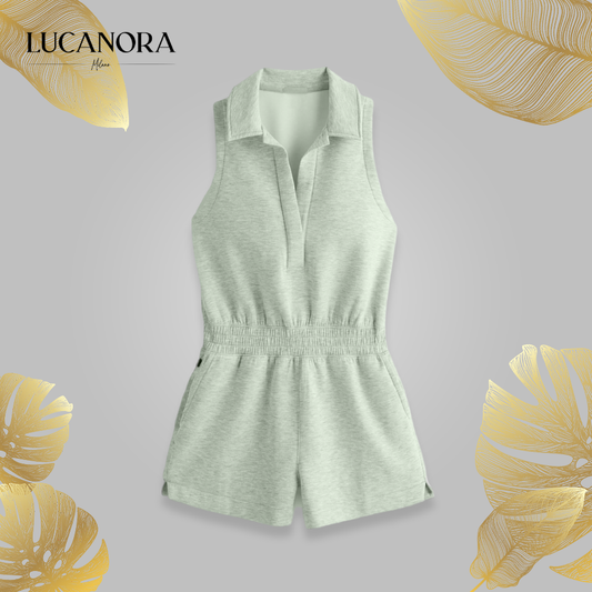 Sabina Vano™ Knit Polo Romper