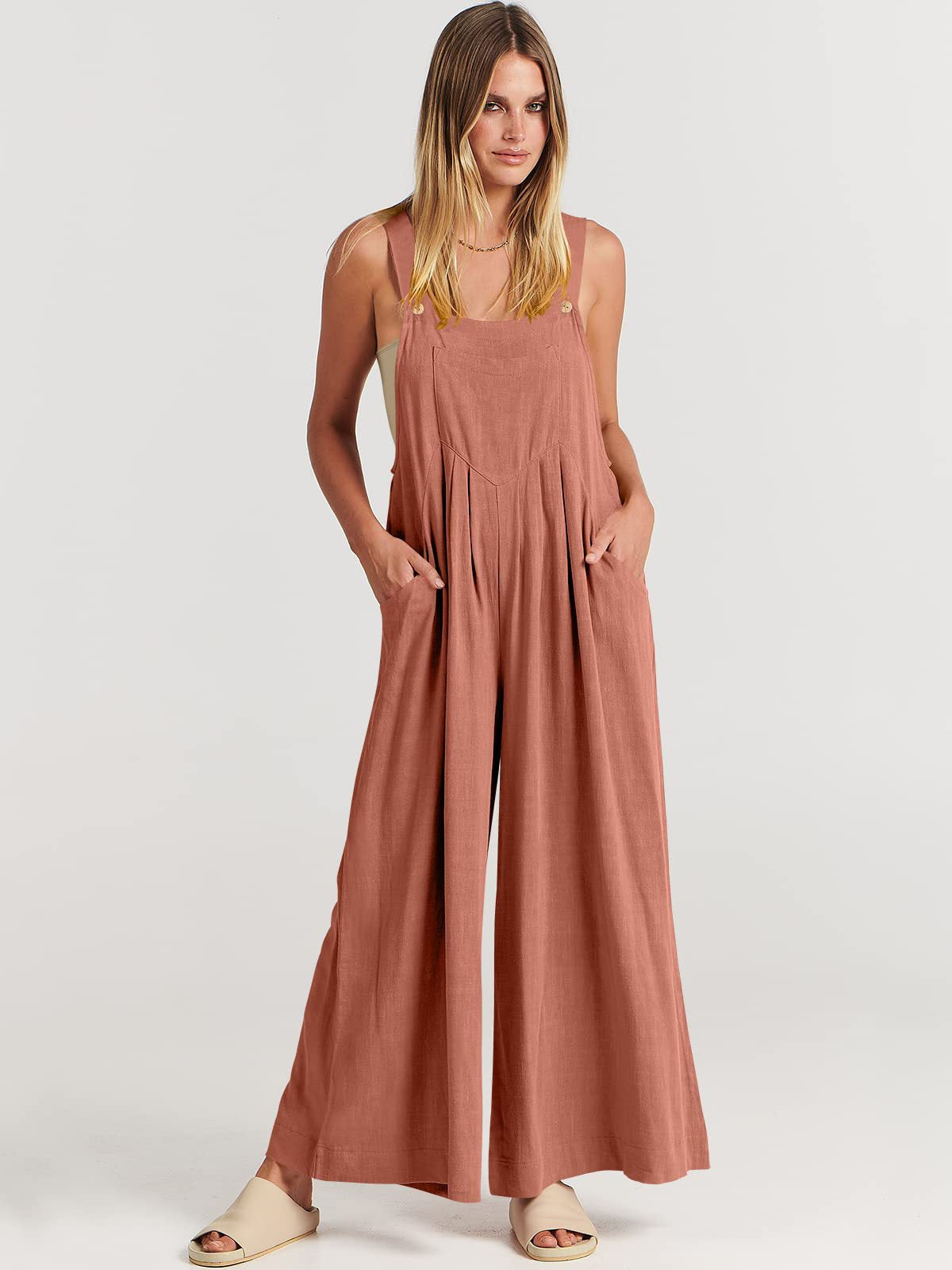 Rosabella Rizzo™️ Sleeveless Jumpsuit with Wide Legs