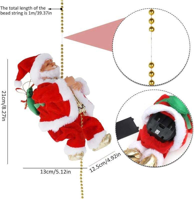 SantaRope™ Rope climbing Santa decoration