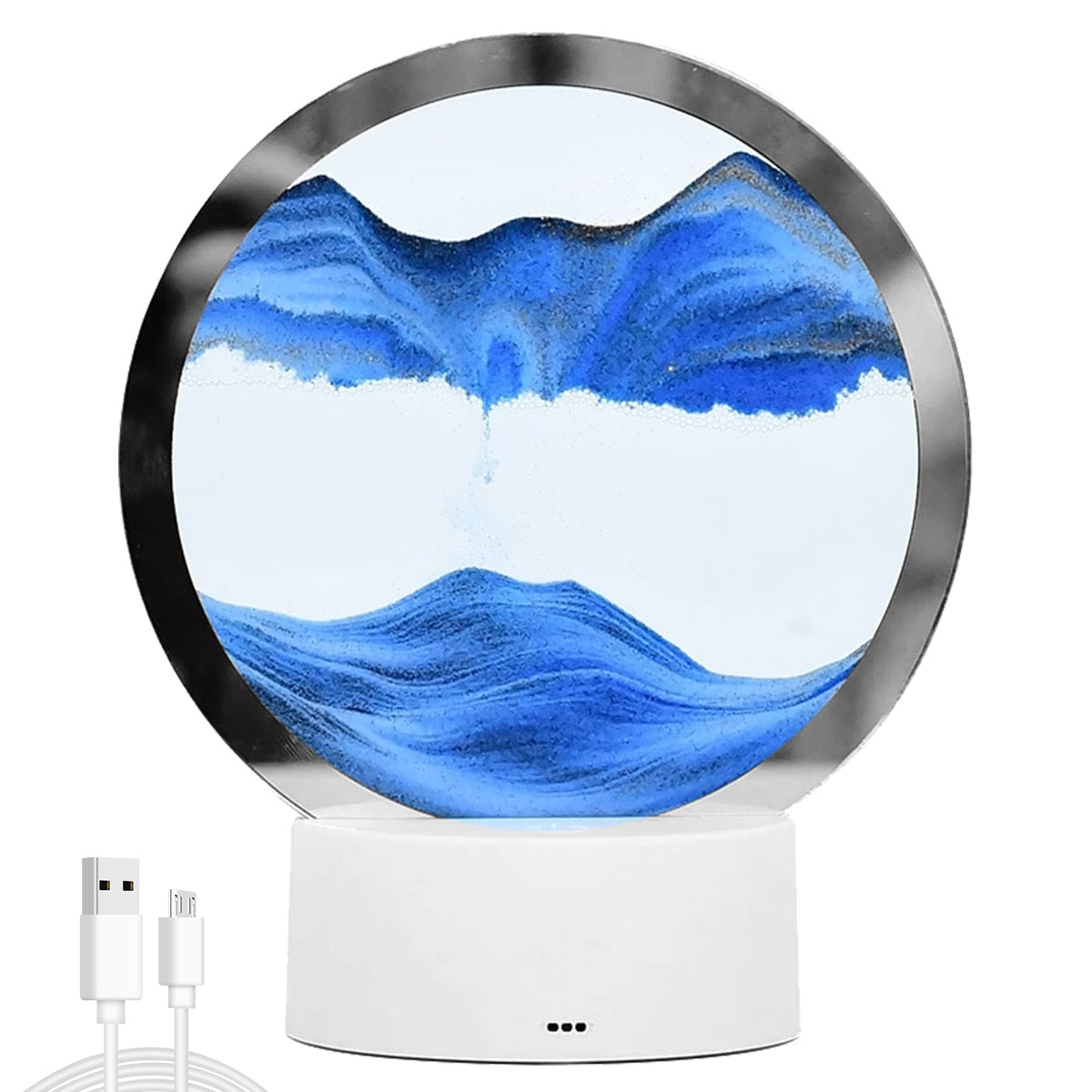 AtmoScape™ Colorful LED Hourglass Art Frame Lamp