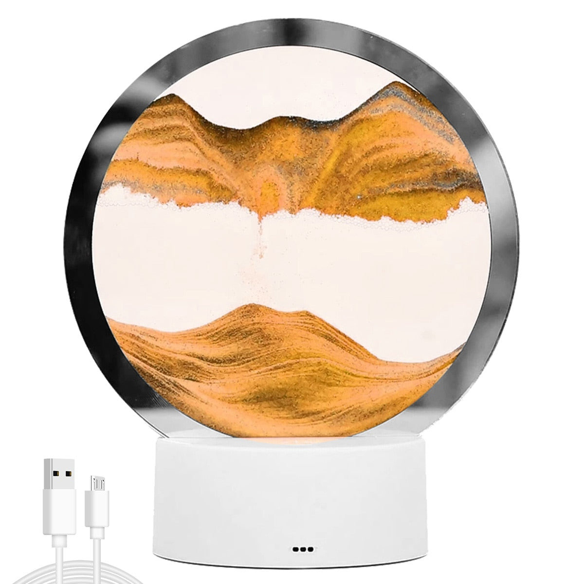 AtmoScape™ Colorful LED Hourglass Art Frame Lamp