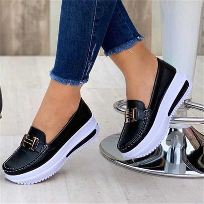 Helga™ Comfortable platform loafers