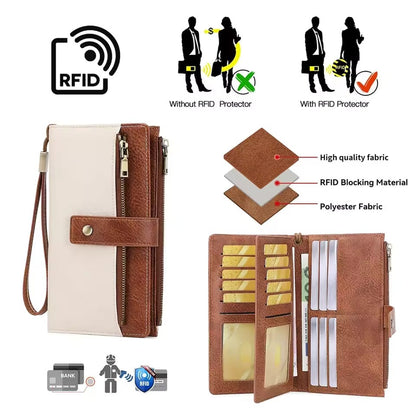 ShieldFold™ Elegant Leather Wallet with Multi-Card Slots