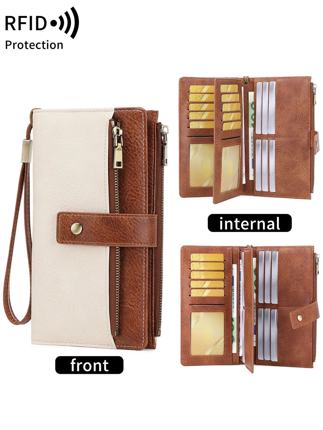 ShieldFold™ Elegant Leather Wallet with Multi-Card Slots