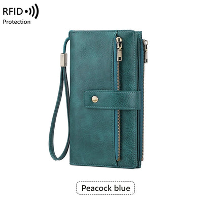 ShieldFold™ Elegant Leather Wallet with Multi-Card Slots