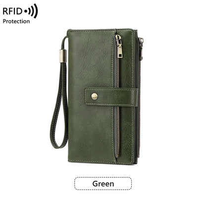 ShieldFold™ Elegant Leather Wallet with Multi-Card Slots