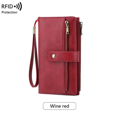 ShieldFold™ Elegant Leather Wallet with Multi-Card Slots
