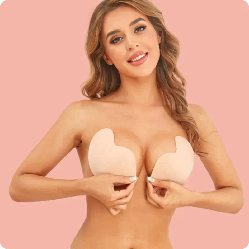 SkinBond™ Seamless, self-adhesive strapless silicone push-up bra