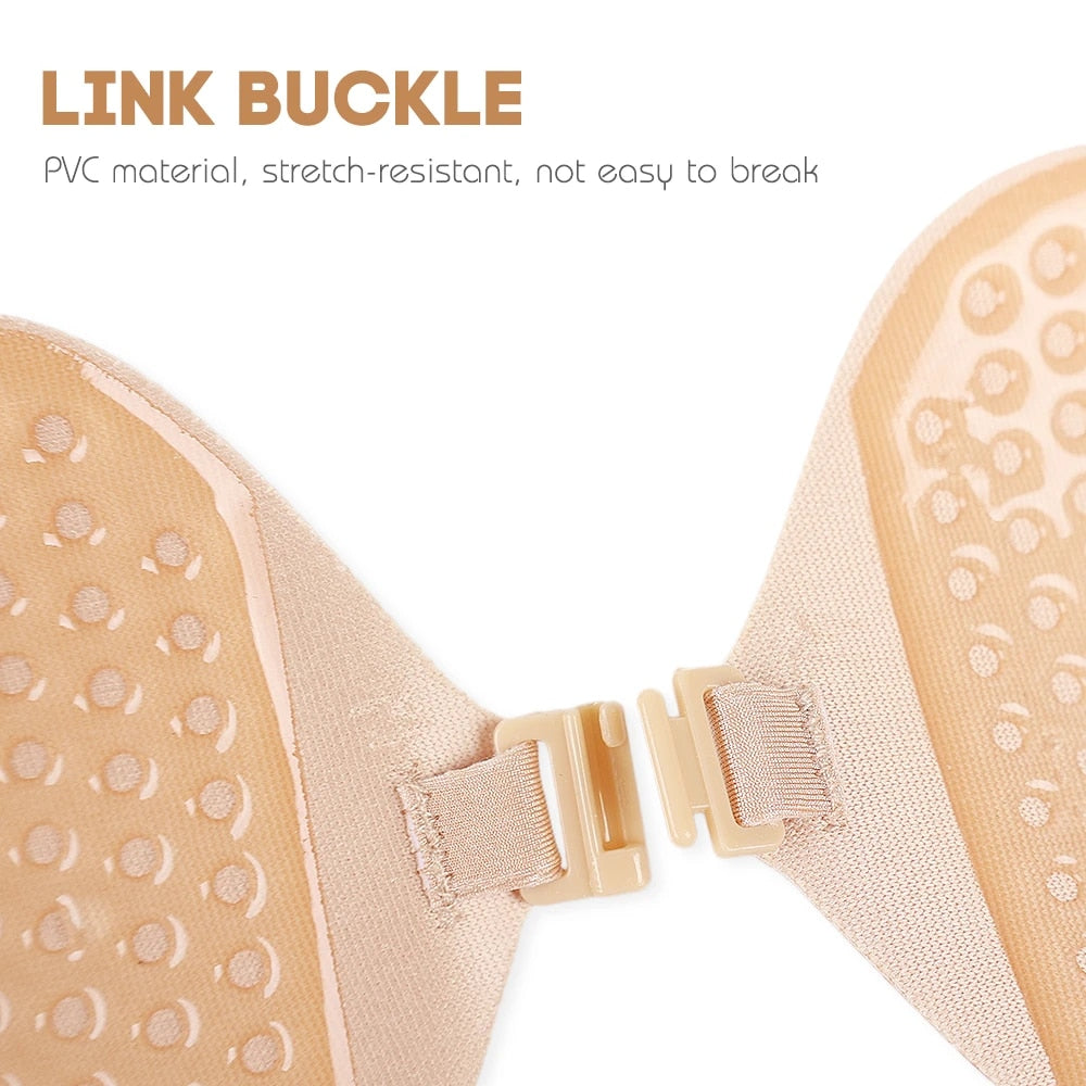 SkinBond™ Seamless, self-adhesive strapless silicone push-up bra